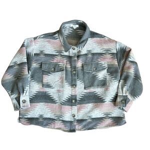 Love Is For Eternity Southwestern Aztec Inspired Loose Fit Jacket XL